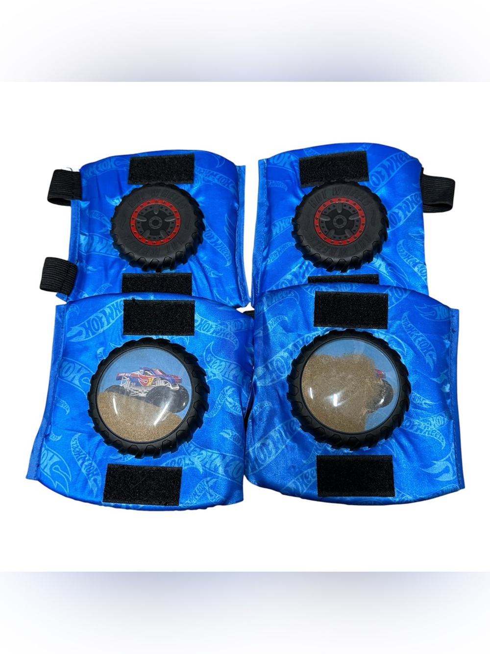 Kids Hot Wheels Monster Trucks Protective Knee and Elbow Pads Set